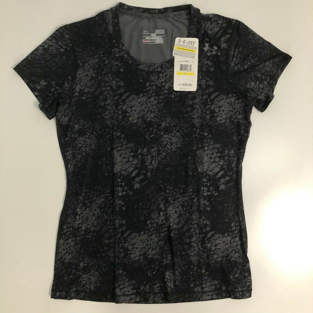 Under Armour Black/Gray Compression Fit Shirt